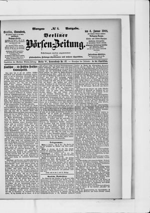 Berliner Börsen-Zeitung vom 06.01.1900