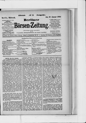 Berliner Börsen-Zeitung vom 10.01.1900
