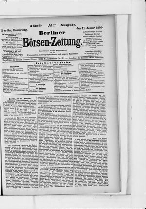 Berliner Börsen-Zeitung on Jan 11, 1900