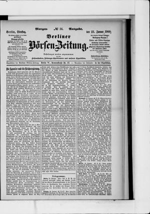 Berliner Börsen-Zeitung on Jan 23, 1900