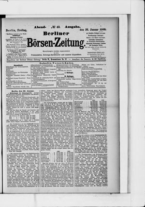 Berliner Börsen-Zeitung on Jan 26, 1900