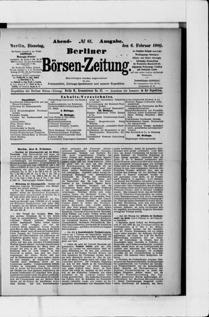 Berliner Börsen-Zeitung vom 06.02.1900