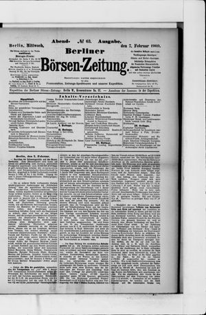 Berliner Börsen-Zeitung on Feb 7, 1900