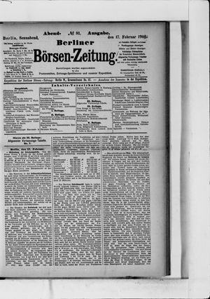 Berliner Börsen-Zeitung vom 17.02.1900