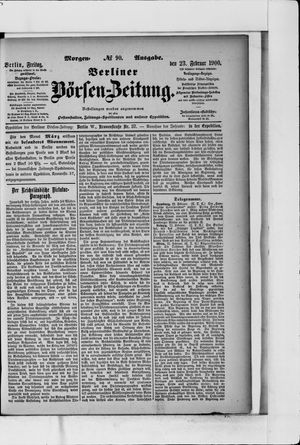 Berliner Börsen-Zeitung vom 23.02.1900