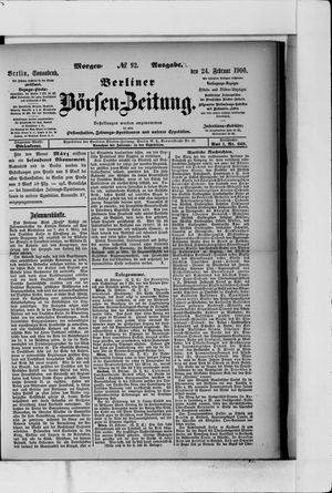 Berliner Börsen-Zeitung on Feb 24, 1900