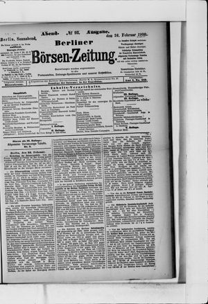 Berliner Börsen-Zeitung on Feb 24, 1900
