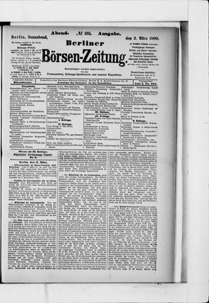 Berliner Börsen-Zeitung on Mar 3, 1900