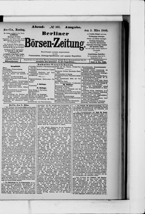 Berliner Börsen-Zeitung vom 05.03.1900