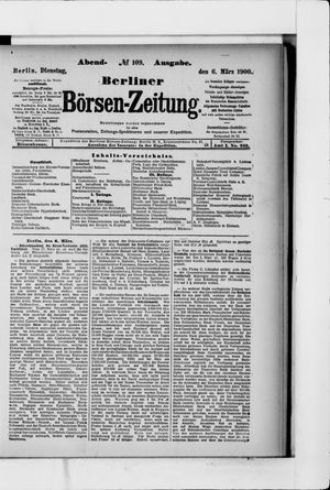 Berliner Börsen-Zeitung vom 06.03.1900
