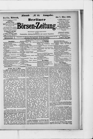 Berliner Börsen-Zeitung vom 07.03.1900