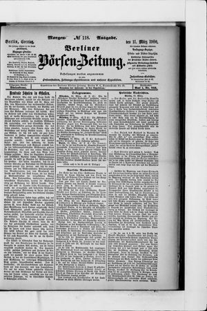 Berliner Börsen-Zeitung vom 11.03.1900