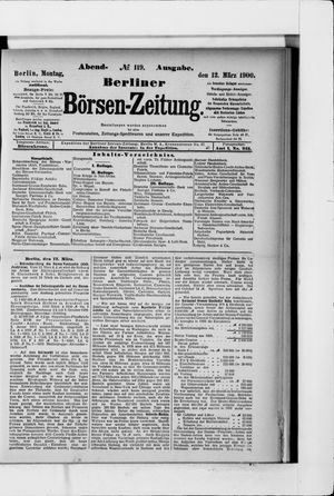 Berliner Börsen-Zeitung vom 12.03.1900