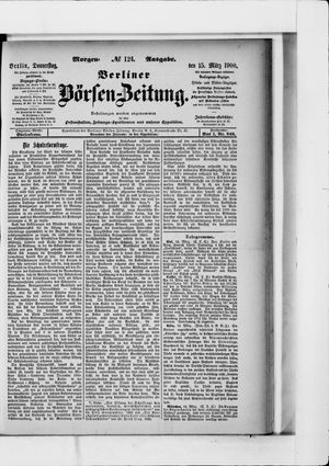 Berliner Börsen-Zeitung vom 15.03.1900