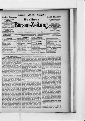 Berliner Börsen-Zeitung vom 15.03.1900