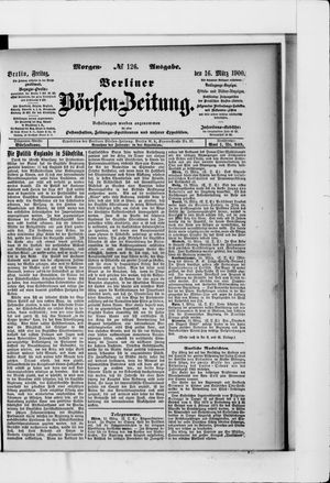 Berliner Börsen-Zeitung vom 16.03.1900