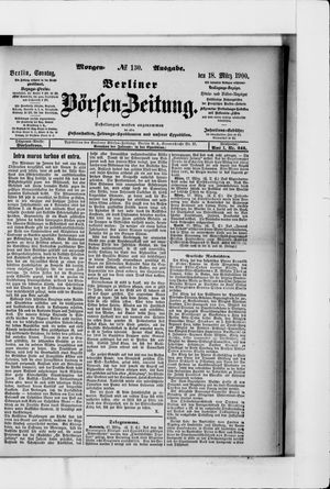 Berliner Börsen-Zeitung vom 18.03.1900