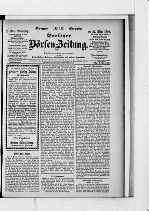 Berliner Börsen-Zeitung vom 22.03.1900