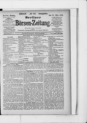 Berliner Börsen-Zeitung vom 26.03.1900