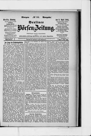 Berliner Börsen-Zeitung vom 08.04.1900