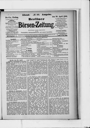 Berliner Börsen-Zeitung vom 20.04.1900