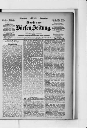 Berliner Börsen-Zeitung vom 02.05.1900
