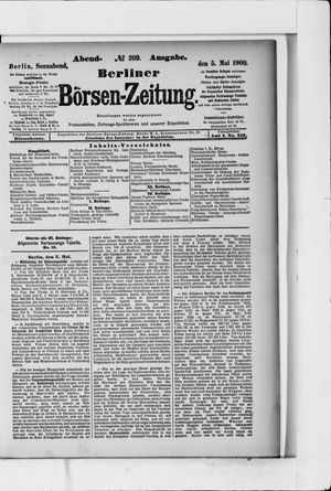 Berliner Börsen-Zeitung on May 5, 1900