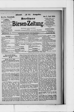 Berliner Börsen-Zeitung on Jun 2, 1900