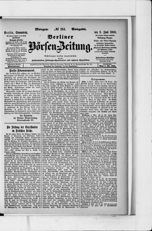 Berliner Börsen-Zeitung vom 09.06.1900