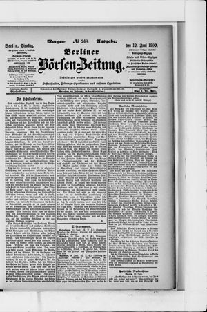 Berliner Börsen-Zeitung on Jun 12, 1900