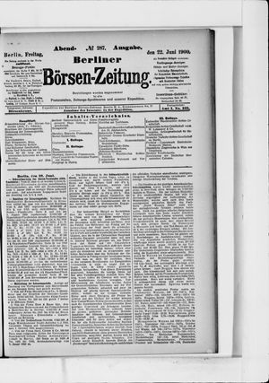 Berliner Börsen-Zeitung vom 22.06.1900