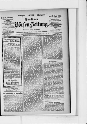 Berliner Börsen-Zeitung vom 27.06.1900