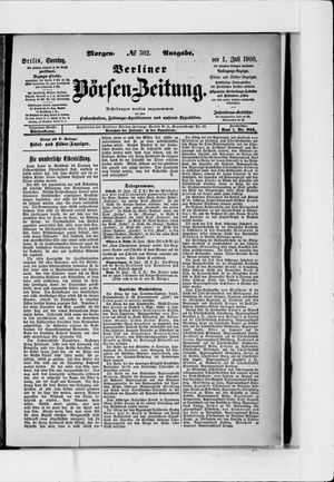 Berliner Börsen-Zeitung on Jul 1, 1900