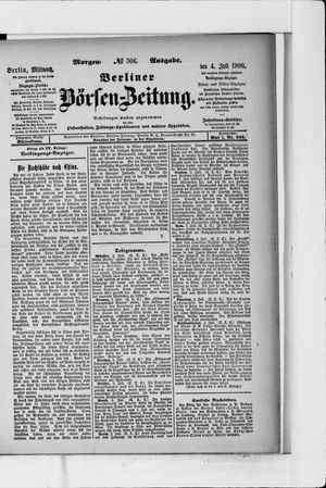 Berliner Börsen-Zeitung on Jul 4, 1900