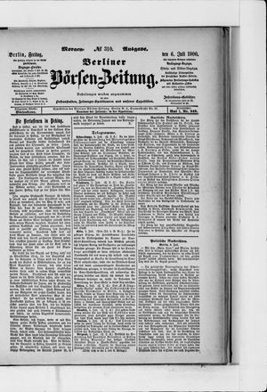 Berliner Börsen-Zeitung on Jul 6, 1900