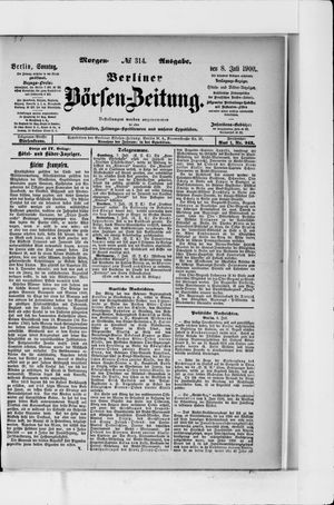 Berliner Börsen-Zeitung vom 08.07.1900