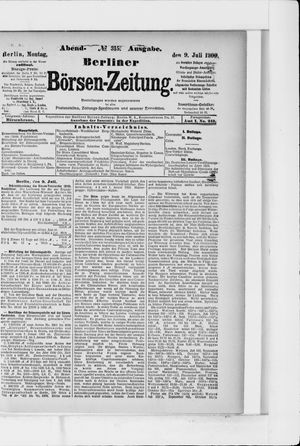 Berliner Börsen-Zeitung on Jul 9, 1900