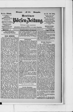 Berliner Börsen-Zeitung vom 18.07.1900
