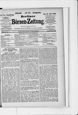 Berliner Börsen-Zeitung vom 21.07.1900