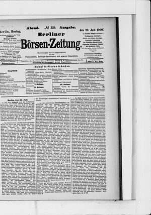 Berliner Börsen-Zeitung vom 23.07.1900
