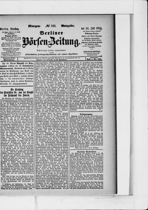 Berliner Börsen-Zeitung on Jul 24, 1900