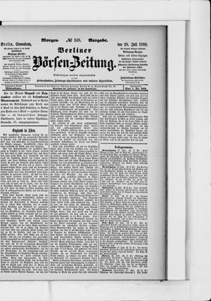 Berliner Börsen-Zeitung vom 28.07.1900