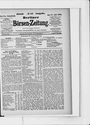 Berliner Börsen-Zeitung vom 28.07.1900