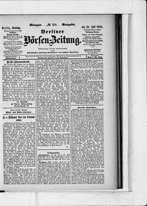Berliner Börsen-Zeitung vom 29.07.1900