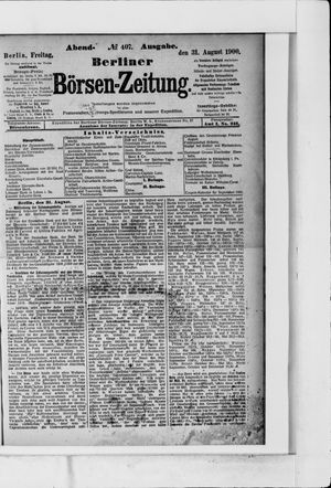 Berliner Börsen-Zeitung vom 31.08.1900