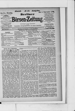 Berliner Börsen-Zeitung vom 04.09.1900