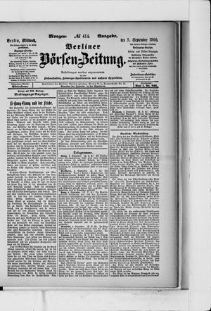 Berliner Börsen-Zeitung vom 05.09.1900