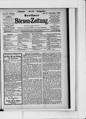 Berliner Börsen-Zeitung vom 24.09.1900