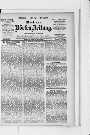Berliner Börsen-Zeitung vom 09.10.1900