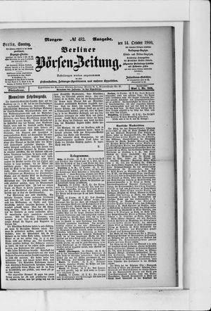 Berliner Börsen-Zeitung vom 14.10.1900